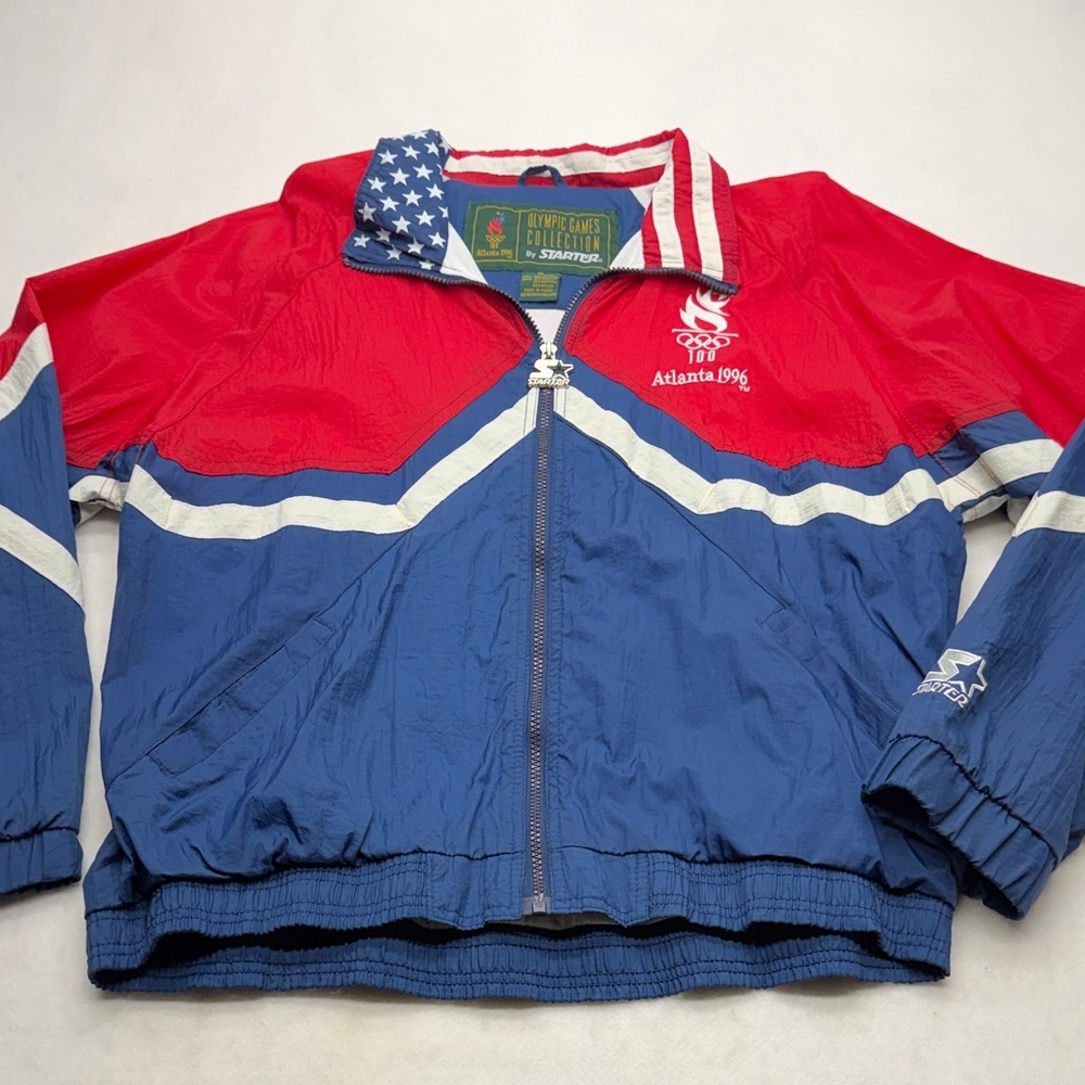 Vintage Starter Atlanta 1996 USA Olympic Games Jacket Size Medium